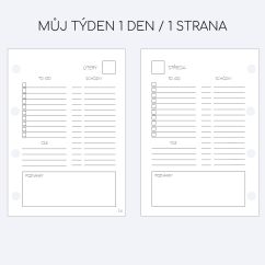Náhradní listy - 1 den / 1 strana - CZ