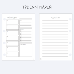 Náhradní listy - Týdenní náplň - CZ