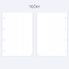 Poznámkové listy - Tečky